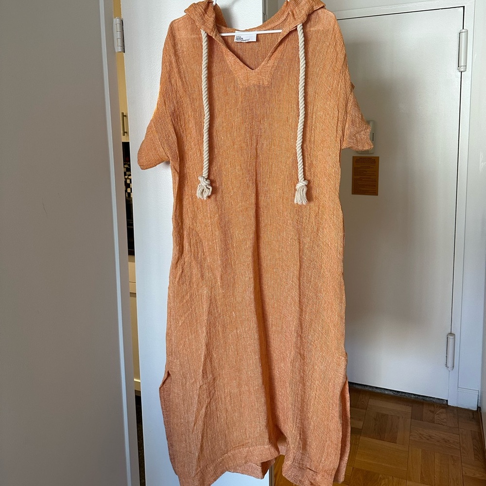 Lisa Marie Fernandez Hooded Pool Coverup/ Caftan